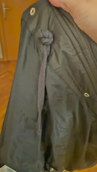 Abrigo acolchado Hollister Negro Talla M