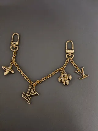 Portachiavi Louis Vuitton Oro con Charms