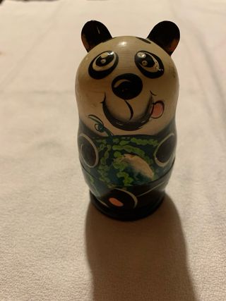 Matrioske Panda in Legno - Set 7 Pezzi