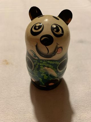 Matrioske Panda in Legno - Set 7 Pezzi