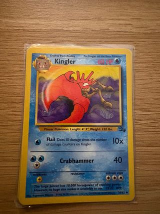 Carta Pokémon Kingler 1999 inglés