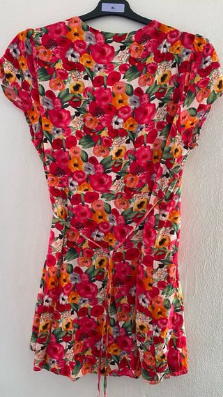 Vestido floral cruzado talla única