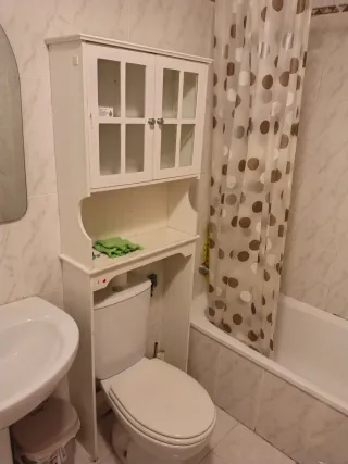 Mueble auxiliar baño blanco