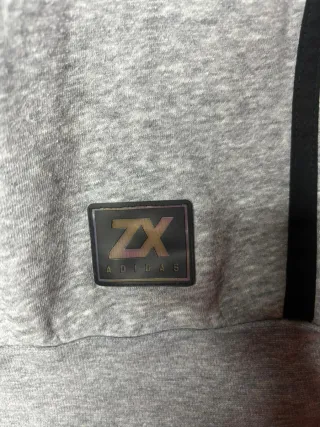 Felpa Adidas Grigia e Bianca