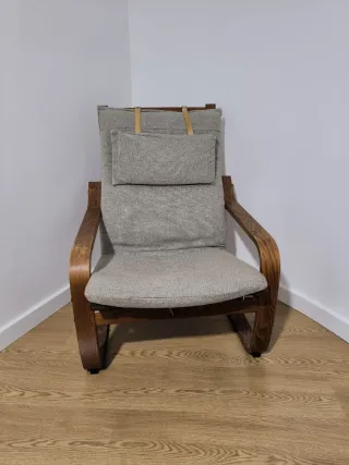 Mecedora Ikea Madera y Tela