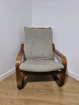 Mecedora Ikea Madera y Tela