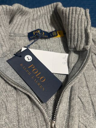 Maglione Ralph Lauren Uomo Grigio