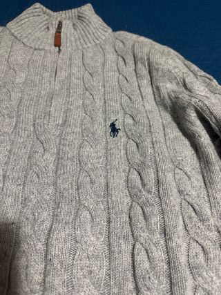 Maglione Ralph Lauren Uomo Grigio