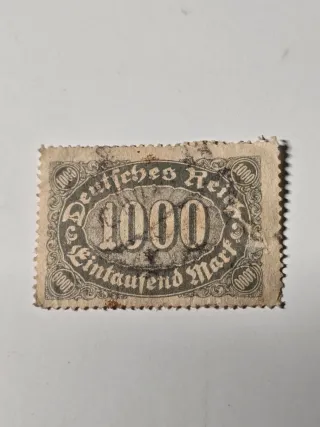 Sello Alemán 1000 Marcos 1922