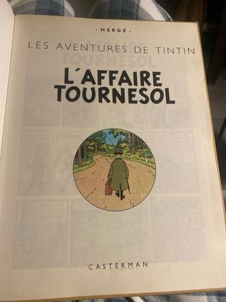 L'Affaire Tournesol Tintín edicion 1956