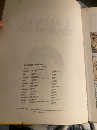 L'Affaire Tournesol Tintín edicion 1956