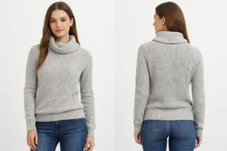 Maglioncino grigio coste inglesi