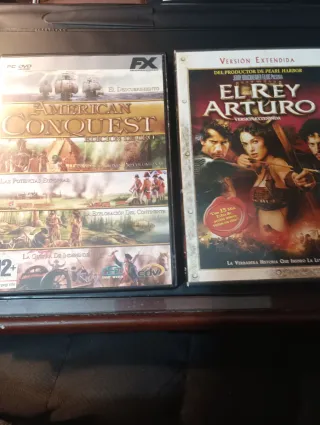 2 Películas DVD: American Conquest y Rey Arturo