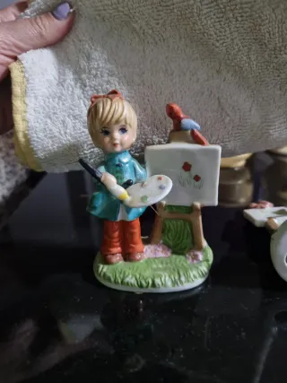 Figuras de porcelana pintores