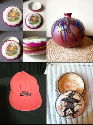 Lote 4 artículos decorativos vintage