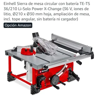 Sierra de mesa Einhell TE-TS 36/210 Li-Solo