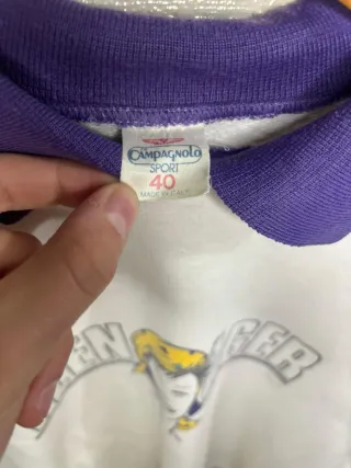 Felpa con stampa Teenager e colletto