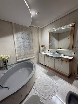 Espejo de baño 135x150cm con mueble de baño