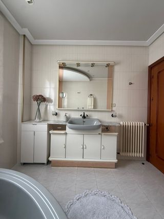 Espejo de baño 135x150cm con mueble de baño