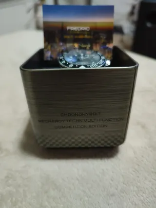 Reloj Frederic Hombre Negro/Azul