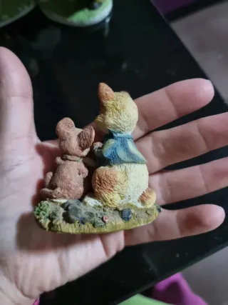 Muñeco porcelana gato y ratón