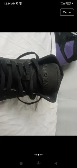 Nike Jordan Tenis Morado y Negro