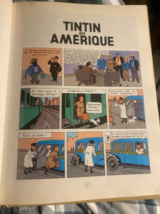 Tintin en amerique en frances edicion 1947