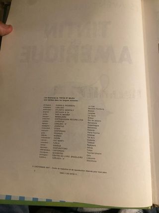 Tintin en amerique en frances edicion 1947