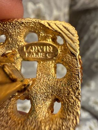 Pendientes clip vintage LANVIN PARIS