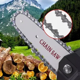 Mini Motosega 48V con 2 batterie e caricabatterie