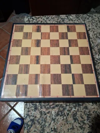 Tablero Ajedrez Espejo Marco Hecho a Mano