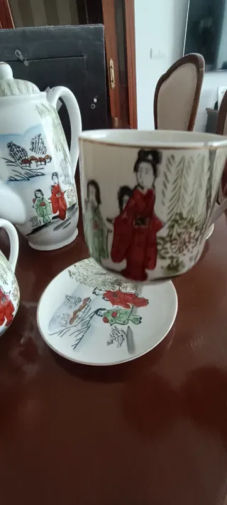 Juego de café de porcelana china con diseño