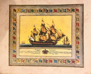 Arte Naval Barco Napolitano Cañones Reproducción