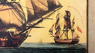 Arte Naval Barco Napolitano Cañones Reproducción