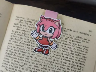 Marcapáginas magnético Sonic