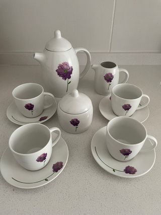 Juego de café de porcelana