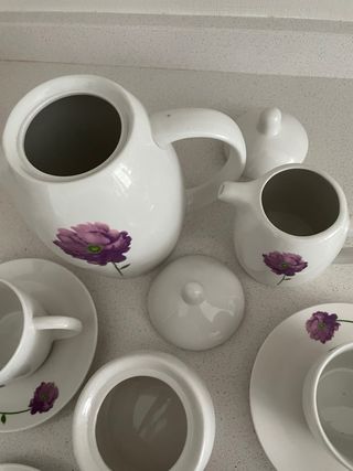 Juego de café de porcelana