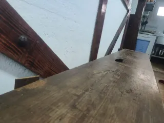 Banco de madera 183 x 49 x 30/35 cm