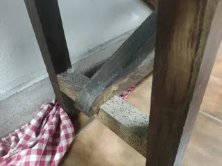 Banco de madera 183 x 49 x 30/35 cm