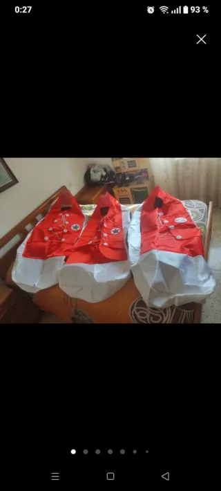 Lote 3 Disfraces Zapatilla Talla Única.precio de 3