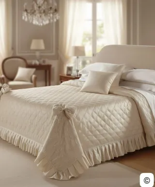 Trapunta Charlotte Ecrù