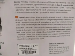 Auriculares TV Digital HUMANTECHNIK