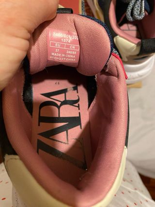Zapatillas Zara Multicolor Talla 37