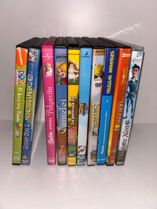 Lote 10 Películas DVD Infantiles Variadas