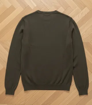 jersey s.oliver talla M verde sage,v-neck pull ver