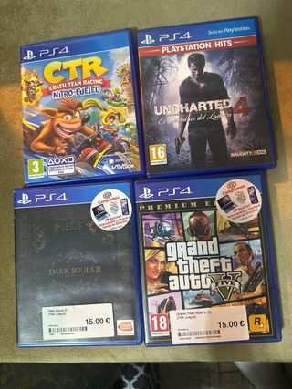 PS4 Slim 1TB Negra + 4 juegos