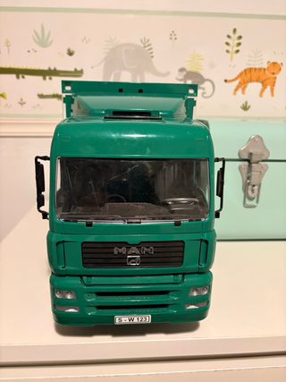 Camión Bruder Verde y Blanco