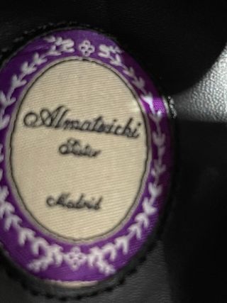 Manoletinas moradas con flor