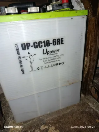 Batería UPower UP-GC16-6RE 550Ah
