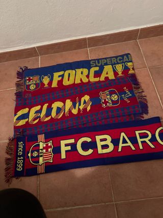 Pack 3 bufandas FC Barcelona